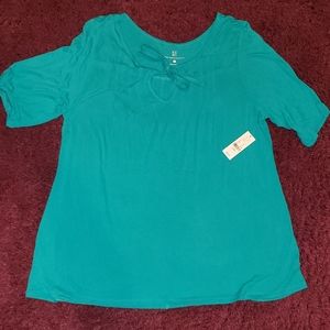 NWT New York & Co Tie Front Tee